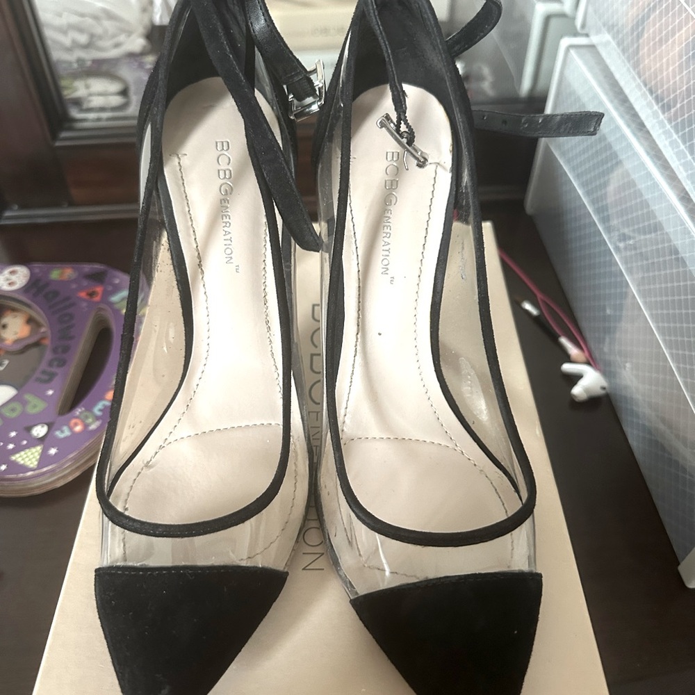 BCBG black heels